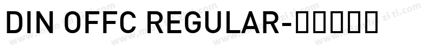 DIN OFFC REGULAR字体转换